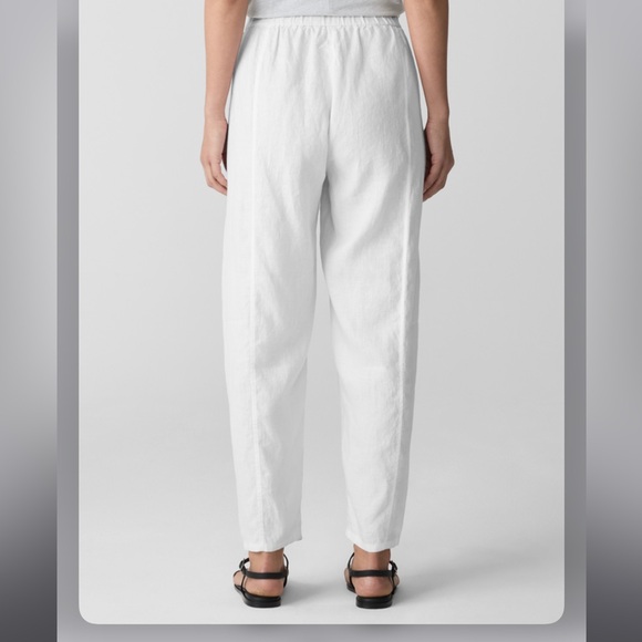 Eileen Fisher Organic Linen Lantern Pant size medium - Picture 4 of 8